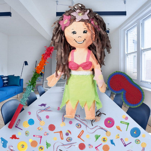 Hula Girl Pinata Party Kit with Favours and Confetti | Party Save Smile