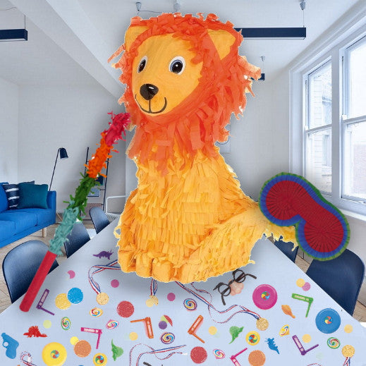Lion Pinata Party Kit with Favours and Confetti | Party Save Smile