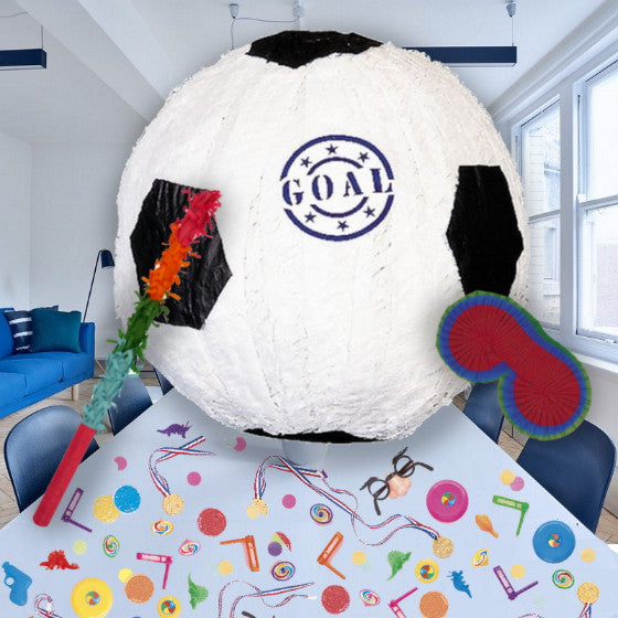Football | Soccer Pinata Party Kit with Favours and Confetti | Party Save Smile