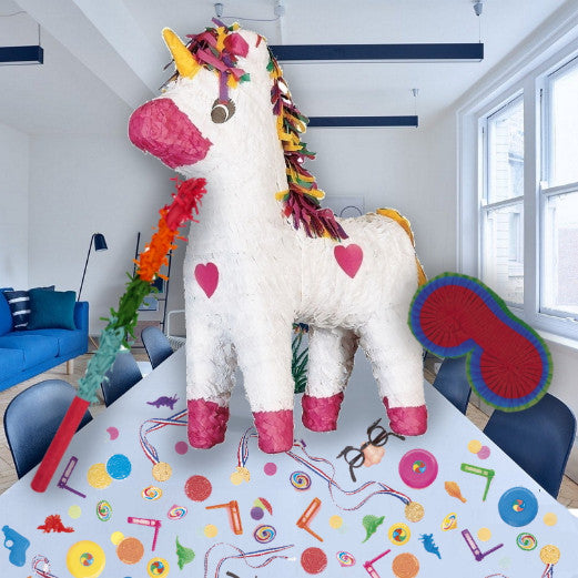Unicorn Pinata Party Kit with Favours and Confetti | Party Save Smile