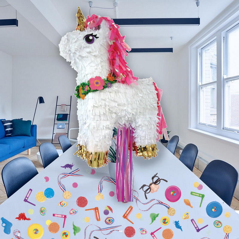 Unicorn Pinatas Kit with Fillers and Confetti | Party Save Smile