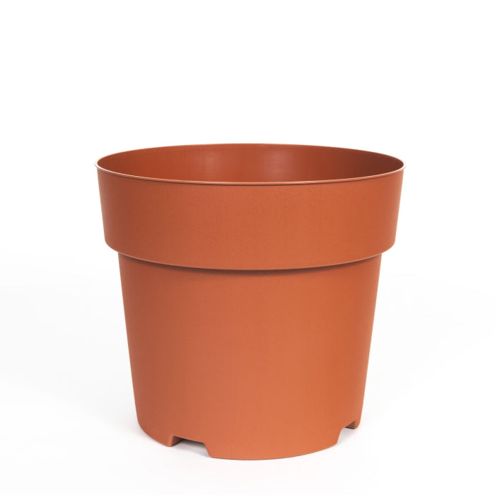 19cm Plastic House Plant Pot: Terracotta | Party Save Smile