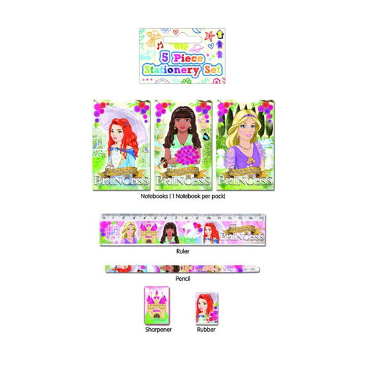 Princess Party Bag Fillers - Stationery Set
