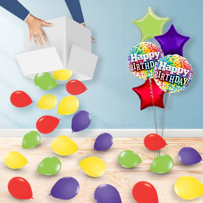 Rainbow Scatter Balloons | Party Save Smile