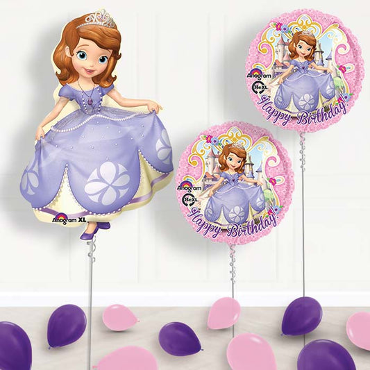 Sofia the First Helium Balloons Package Delivered - Package | Party Save Smile