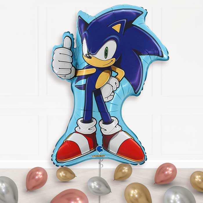 Sonic the Hedgehog Helium Balloon Display Package - Supershape Balloon | Party Save Smile