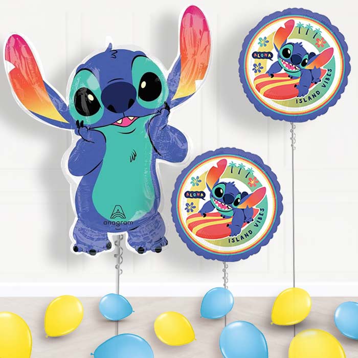 Giant Stitch Shaped Balloon Package Delivered - Balloon Package | Party Save Smile