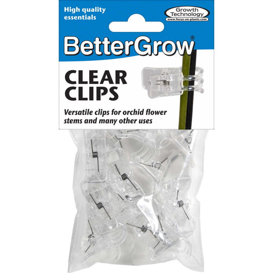 BetterGrow Clear Plant Support Clips Pack of 12 | Party Save Smile