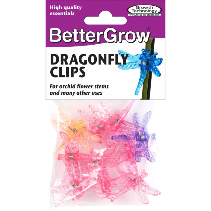 BetterGrow Dragonfly Plant Clips Pack of 10 | Party Save Smile