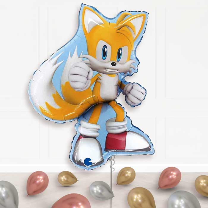 Sonic and Tails Helium Balloon Display Package - Supershape Balloon | Party Save Smile