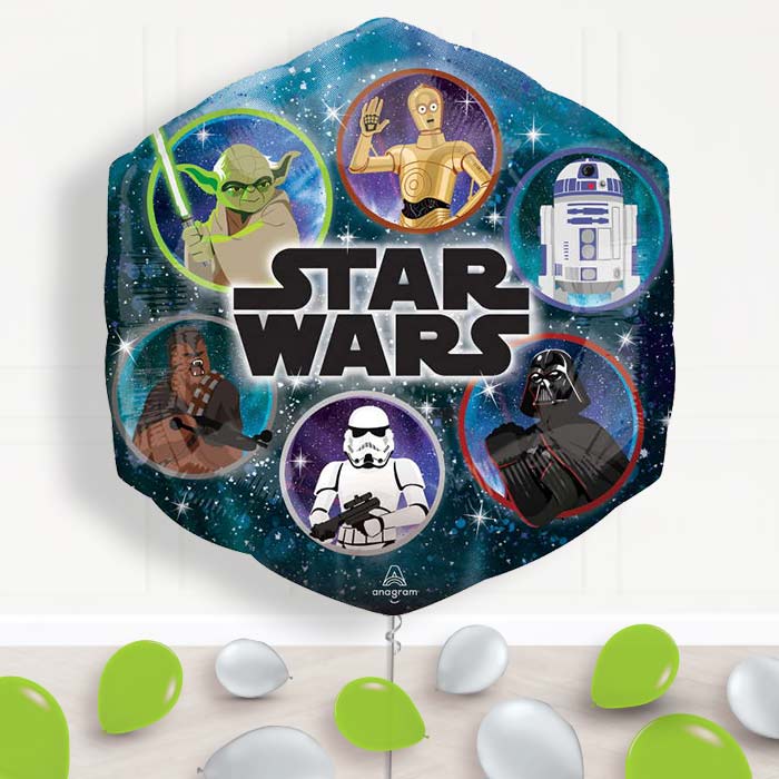 Giant Star Wars Yoda Balloon Package Delivered - Supershape Balloon | Party Save Smile