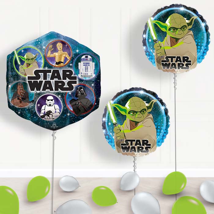 Giant Star Wars Yoda Balloon Package Delivered - Balloon Package | Party Save Smile