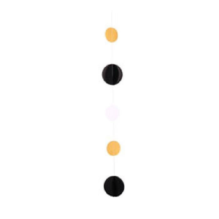 Black and Gold Balloon Tails Decorations 1.65 Metres | Party Save Smile