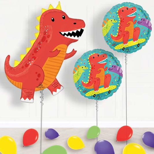 Cool T-Rex Balloon Display Package Delivered Inflated - Balloon Package | Party Save Smile