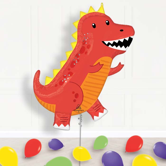 Cool T-Rex Balloon Display Package Delivered Inflated - Supershape Balloon | Party Save Smile