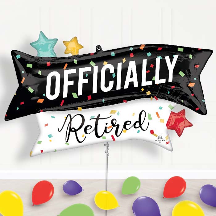 Officially Retired Balloon Display Package Delivered Inflated - Supershape Balloon | Party Save Smile