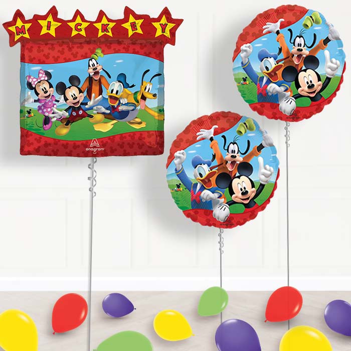 Mickey Mouse & Friends Balloon Display Package Delivered Inflated - Balloon Package | Party Save Smile