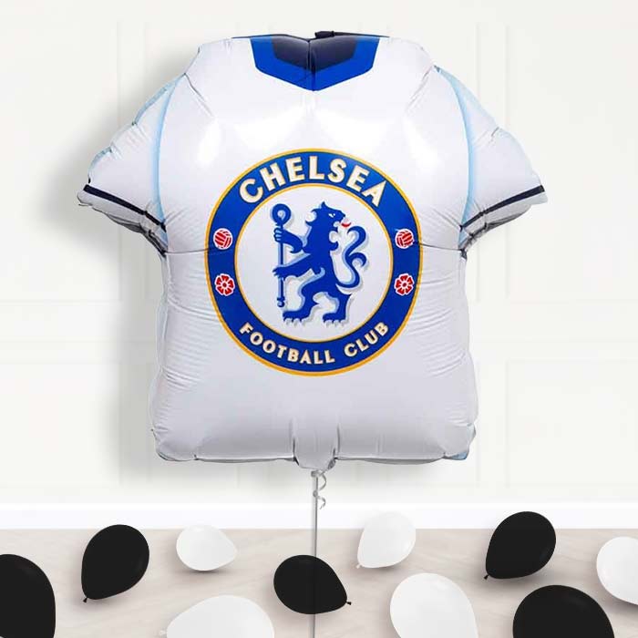Chelsea Football Shirt Balloon Display Package Delivered Inflated - Supershape Balloon | Party Save Smile