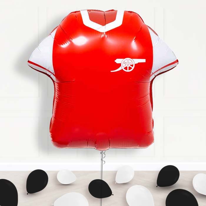 Arsenal Football Shirt Balloon Display Package Delivered Inflated - Supershape Balloon | Party Save Smile