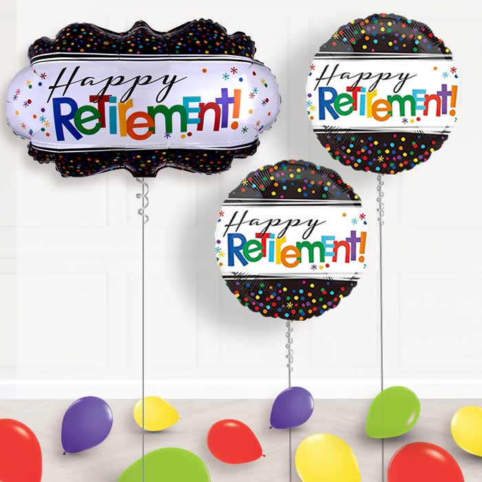 Officially Retired Retirement Balloon Package Delivered - Balloon Package | Party Save Smile