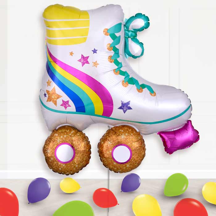 Inline Roller Skate Balloon Display Package Delivered - Supershape Balloon | Party Save Smile