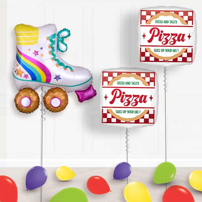 Inline Roller Skate Balloon Display Package Delivered - Balloon Package | Party Save Smile