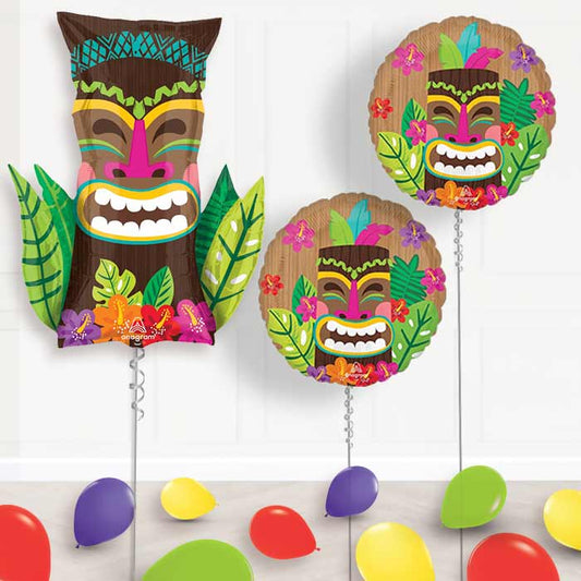 Vintage Tiki Balloon Display Package Delivered Inflated - Balloon Package | Party Save Smile