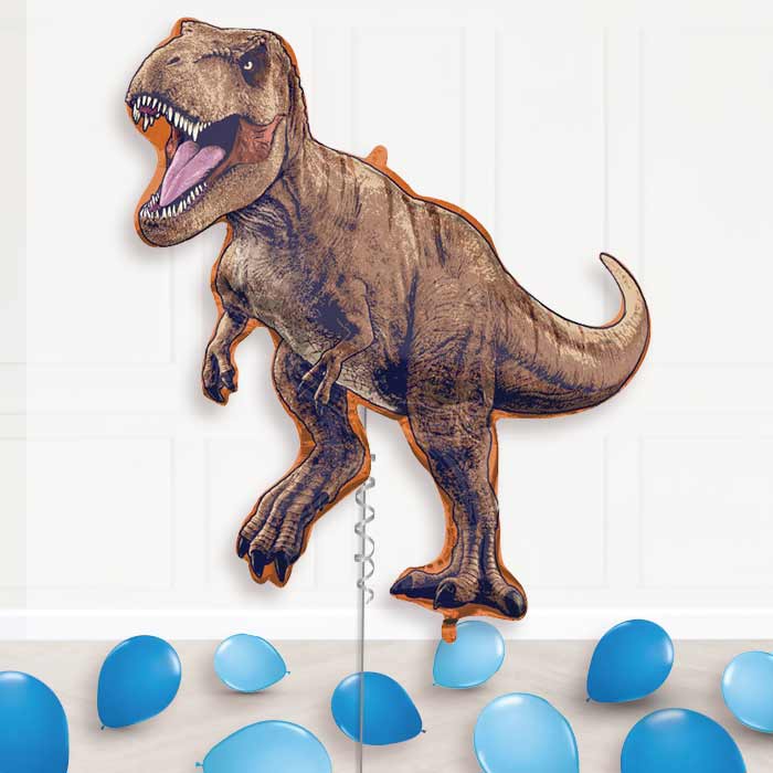 Jurassic World Dominion Balloon Package Delivered Inflated - Supershape Balloon | Party Save Smile