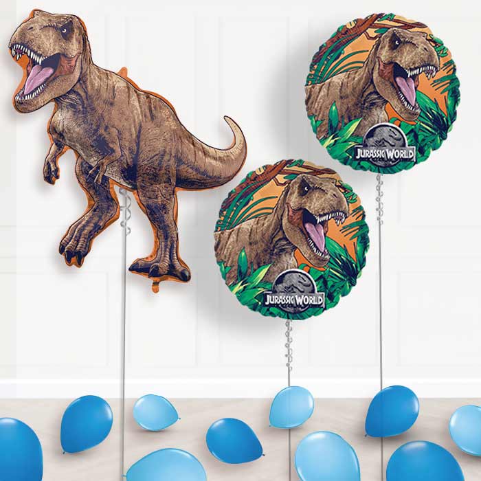 Jurassic World Dominion Balloon Package Delivered Inflated - Balloon Package | Party Save Smile