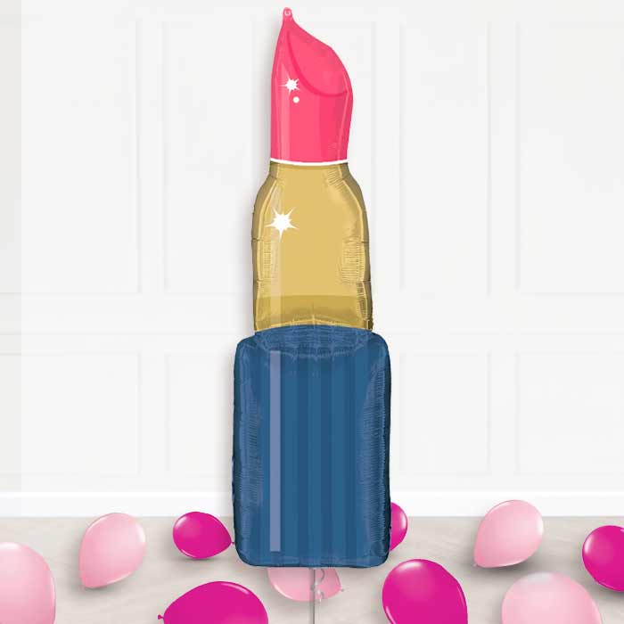 Lipstick Shaped Balloon Display Package Delivered Inflated - Supershape Balloon | Party Save Smile