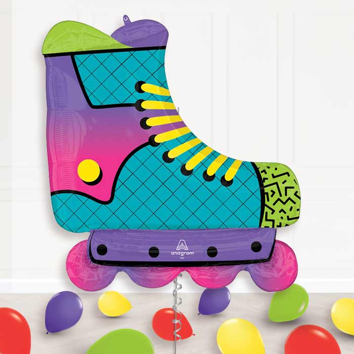 Roller Skate Balloon Display Package Delivered Inflated - Supershape Balloon | Party Save Smile