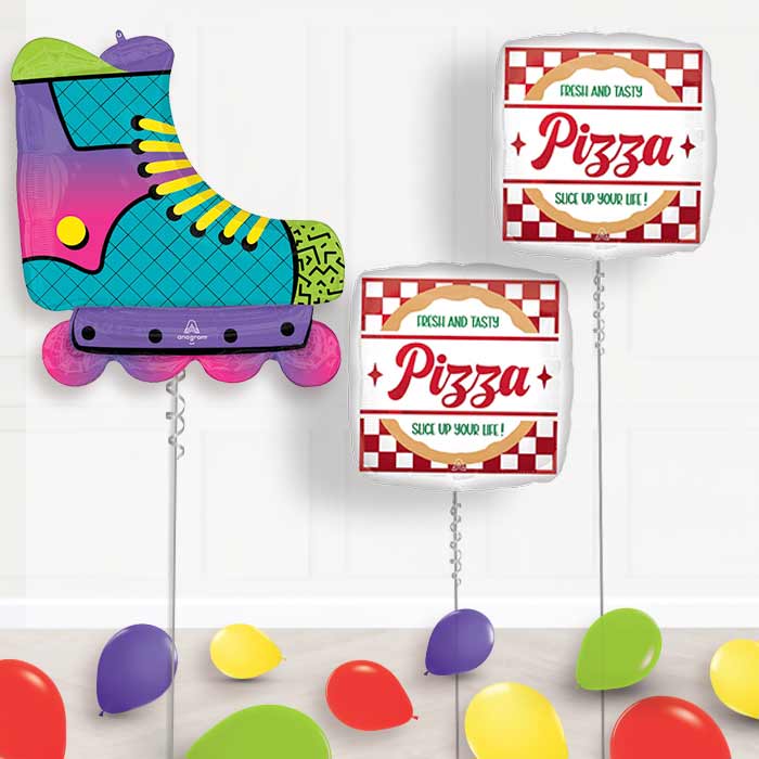 Roller Skate Balloon Display Package Delivered Inflated - Balloon Package | Party Save Smile