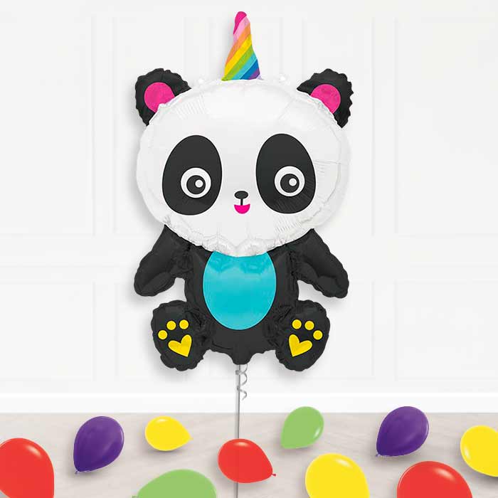 Pandacorn Balloon Display Package Delivered Inflated | Supershape Balloon | Party Save Smile