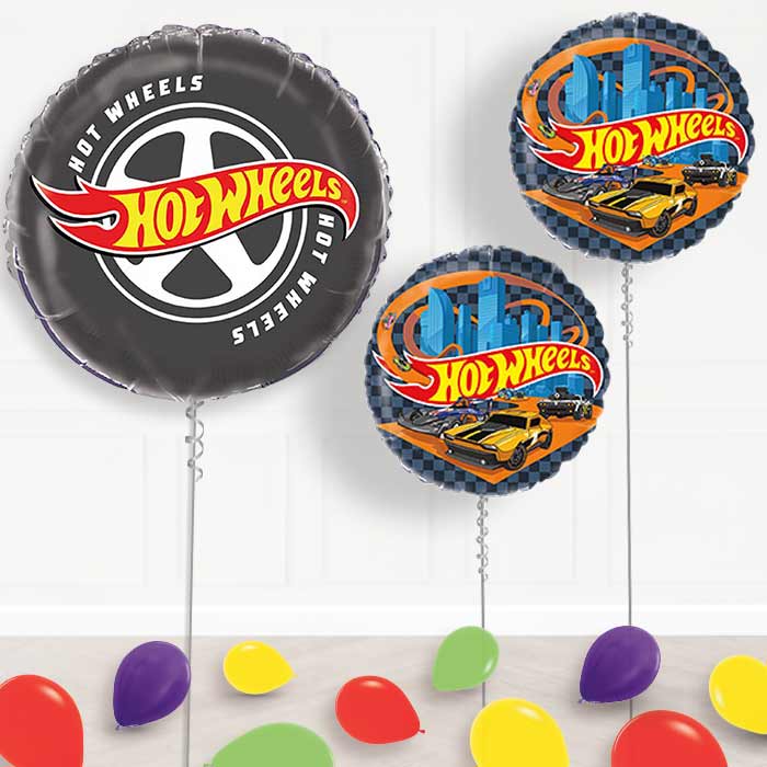 Hot Wheels Balloon Display Package Delivered Inflated | Balloon Package | Party Save Smile