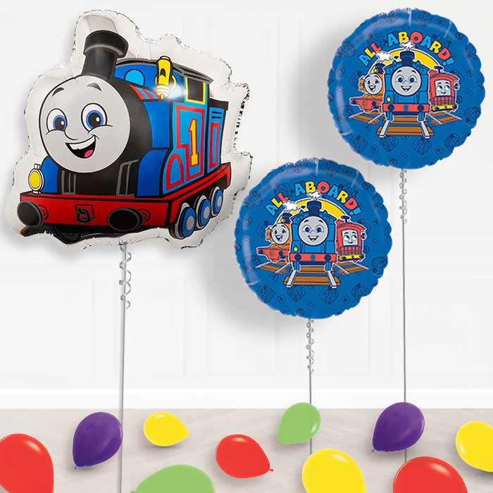 Thomas the Tank Engine Balloon Display Package Delivered Inflated | Balloon Package | Party Save Smile