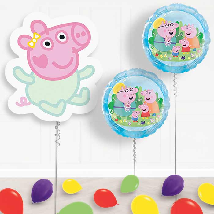 Evie Pig Balloon Display Package Delivered Inflated | Balloon Package | Party Save Smile