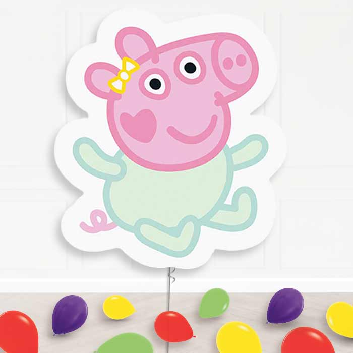 Evie Pig Balloon Display Package Delivered Inflated | Supershape Balloon | Party Save Smile