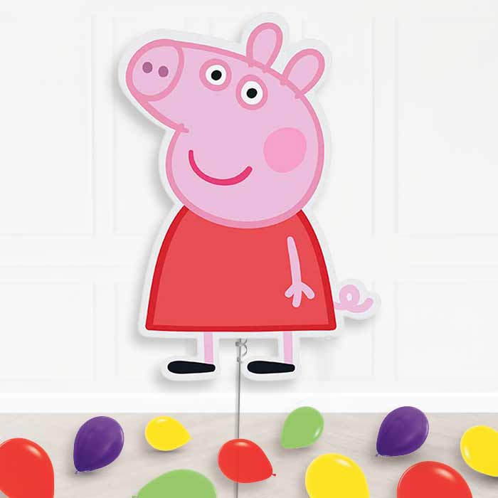 Peppa Pig Balloon Display Package Delivered Inflated | Supershape Balloon | Party Save Smile