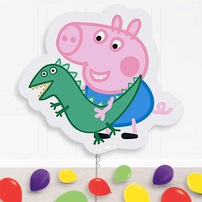 George Pig Supershape Balloon Display Package Delivered Inflated | Supershape Balloon | Party Save Smile