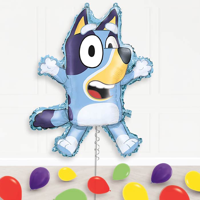 Bluey Shaped Balloon Display Package Delivered Inflated | Supershape Balloon | Party Save Smile