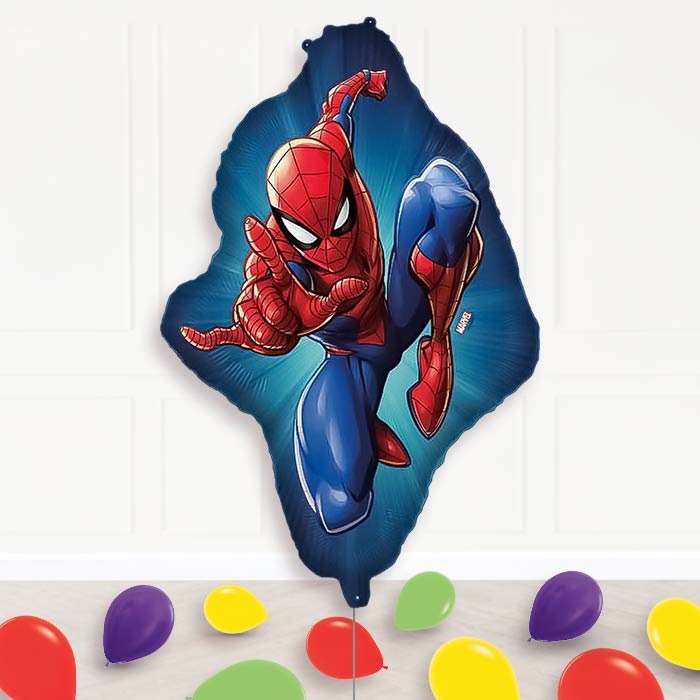 Ultimate Spiderman Balloon Display Package Delivered Inflated | Supershape Balloon | Party Save Smile