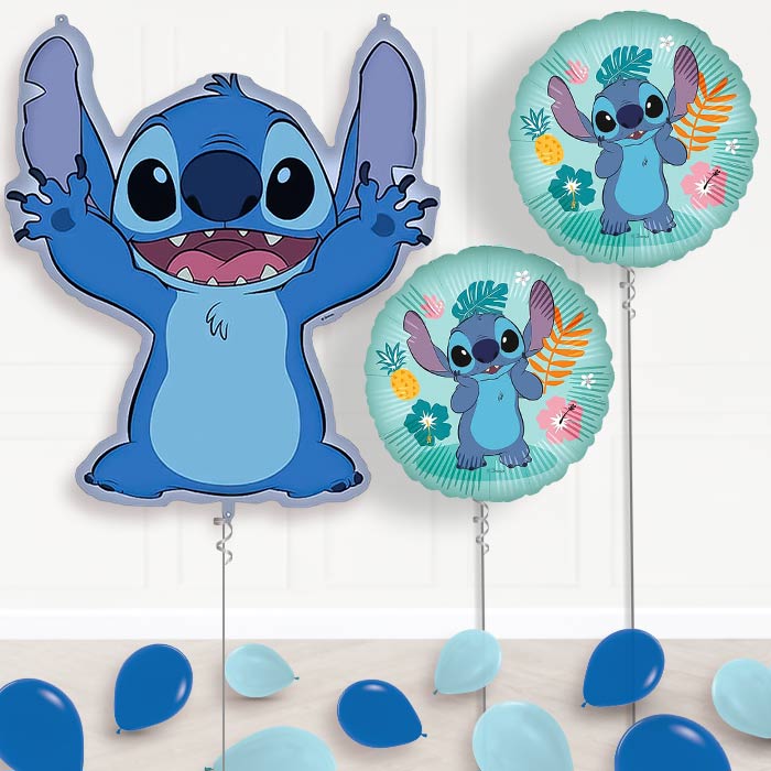 Stitch Balloon Display Package Delivered Inflated | Balloon Package | Party Save Smile