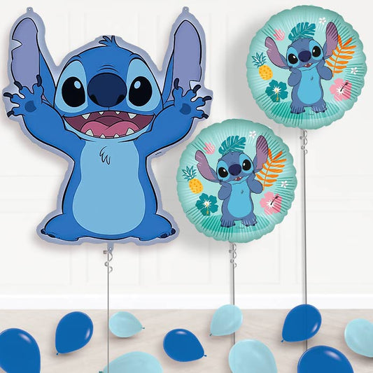Stitch Balloon Display Package Delivered Inflated | Balloon Package | Party Save Smile