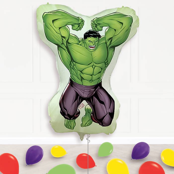 Incredible Hulk Balloon Display Package Delivered Inflated | Supershape Balloon | Party Save Smile