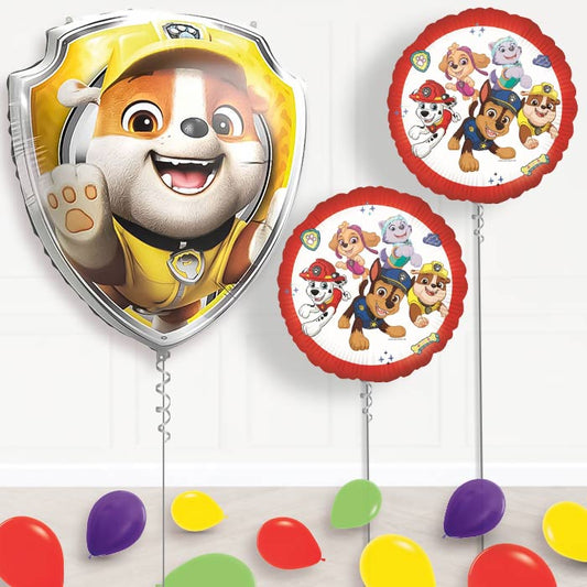 Rubble Paw Patrol Balloon Display Package Delivered Inflated | Balloon Package | Party Save Smile