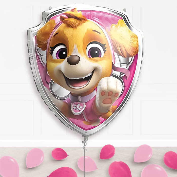 Skye Paw Patrol Balloon Display Package Delivered Inflated | Supershape Balloon | Party Save Smile