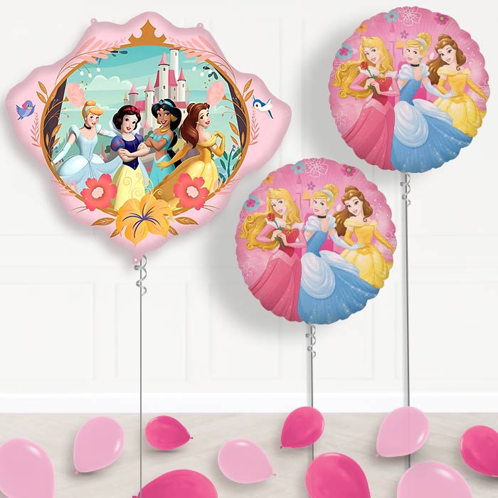Disney Princess Crown Balloon Display Package Delivered Inflated | Balloon Package | Party Save Smile