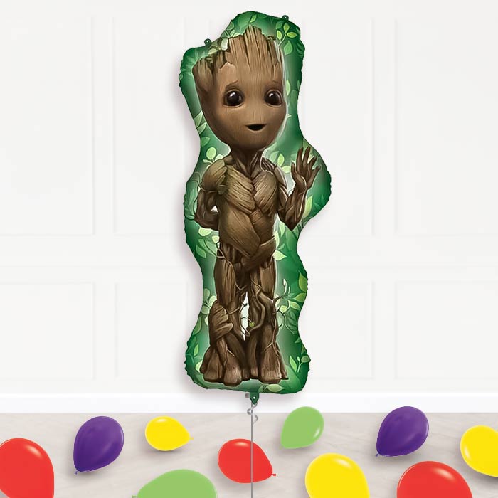 Avengers Groot Balloon Display Package Delivered Inflated | Supershape Balloon | Party Save Smile