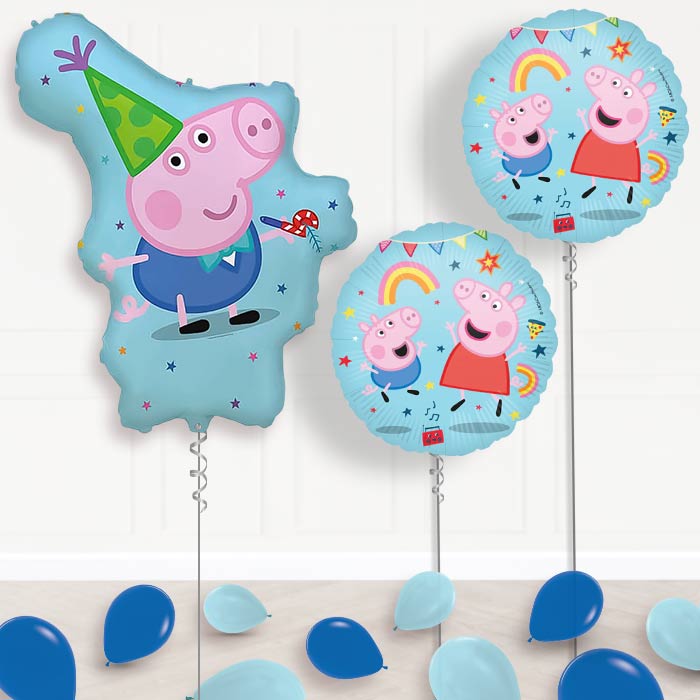 George Pig Giant Balloon Display Package Delivered Inflated | Balloon Package | Party Save Smile