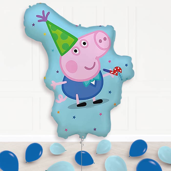 George Pig Giant Balloon Display Package Delivered Inflated | Supershape Balloon | Party Save Smile